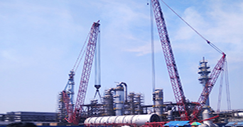 庙头履带吊吊装